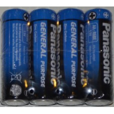 Батарейки Panasonic General Purpose угольно-цинковые AA (R6) пленка, 4 шт
