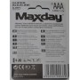 Батарейки 4шт “Maxday” C 56963 (24) Alcaline, міні-пальчикові, ААА 1,5V