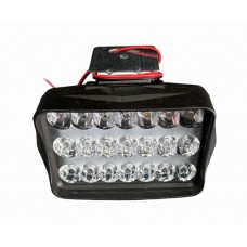 Фара LED L37-31,5W прямокутна 80*125*52мм FLOOD 12V DC 1,5W 21шт. 6000К IP67 3100 Lm