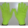 Перчатки рабочие защитные синтетика салатовая с пвх покрытием