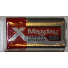 Батарейка Maxday 9V Carbon Battery ( заказ кратно 10шт 1/уп )