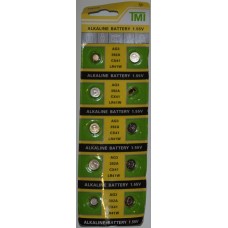 Батарейка TMI AG3 LR41 1,55V, Alkaline, Blister - 10шт