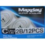 Батарейки пальчиковые MAXDAY Super Alcaline R14 1,5V, 12шт/уп мощные батарейки размер - C