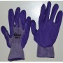 Перчатки садовые с полиуретановым покрытием размер 8-9 синие